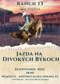 HALA - BULLRIDING Jazda na divokých býkoch, 18:00