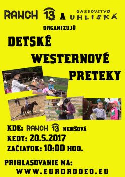 Detske westernove preteky už 20.5.2017