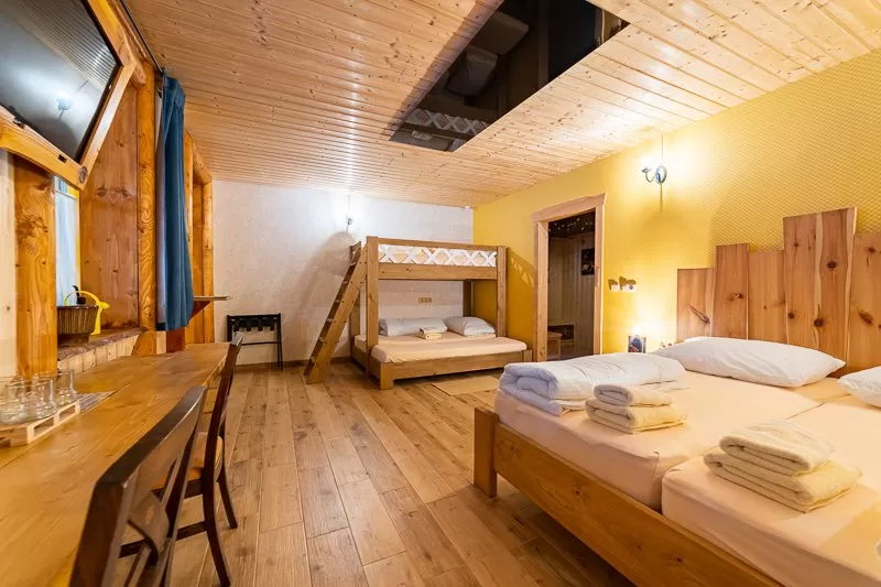 Čtyřlůžkové pokoje